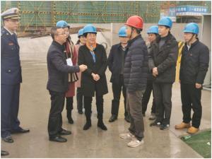 吳興區(qū)人大常委會黨組書記、主任吳旭一行調(diào)研市北32#地塊項目工程