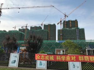 搶干快干！市北31號(hào)地塊提前2個(gè)月實(shí)現(xiàn)主體結(jié)頂